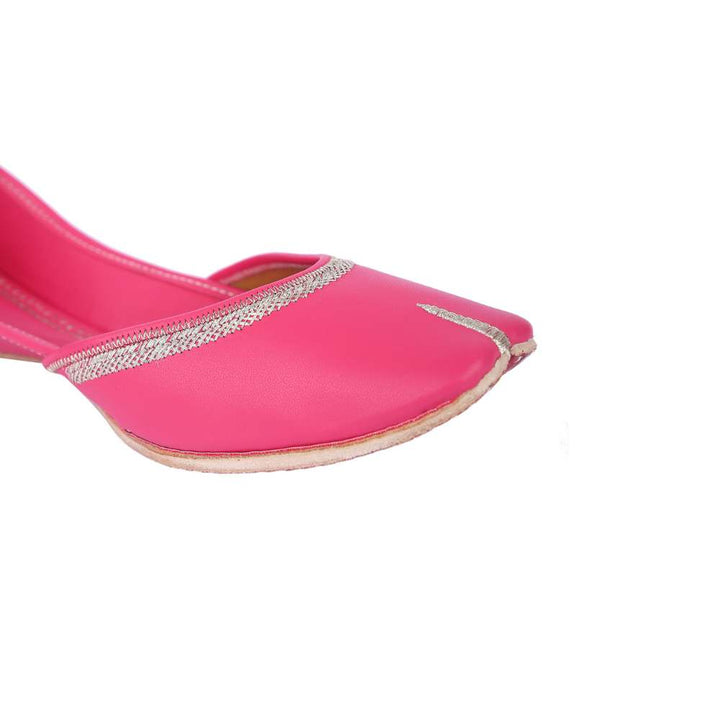 Ruby Pink Women Jutti | Summery | Cushion Comfort For Day Wear