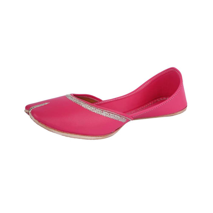 Ruby Pink Women Jutti | Summery | Cushion Comfort For Day Wear