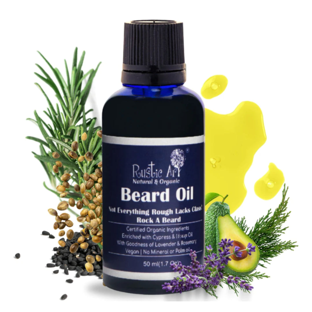 Beard Oil | Good For Youthful Skin And Hair Growth | Organic And Vegan | 50 ML