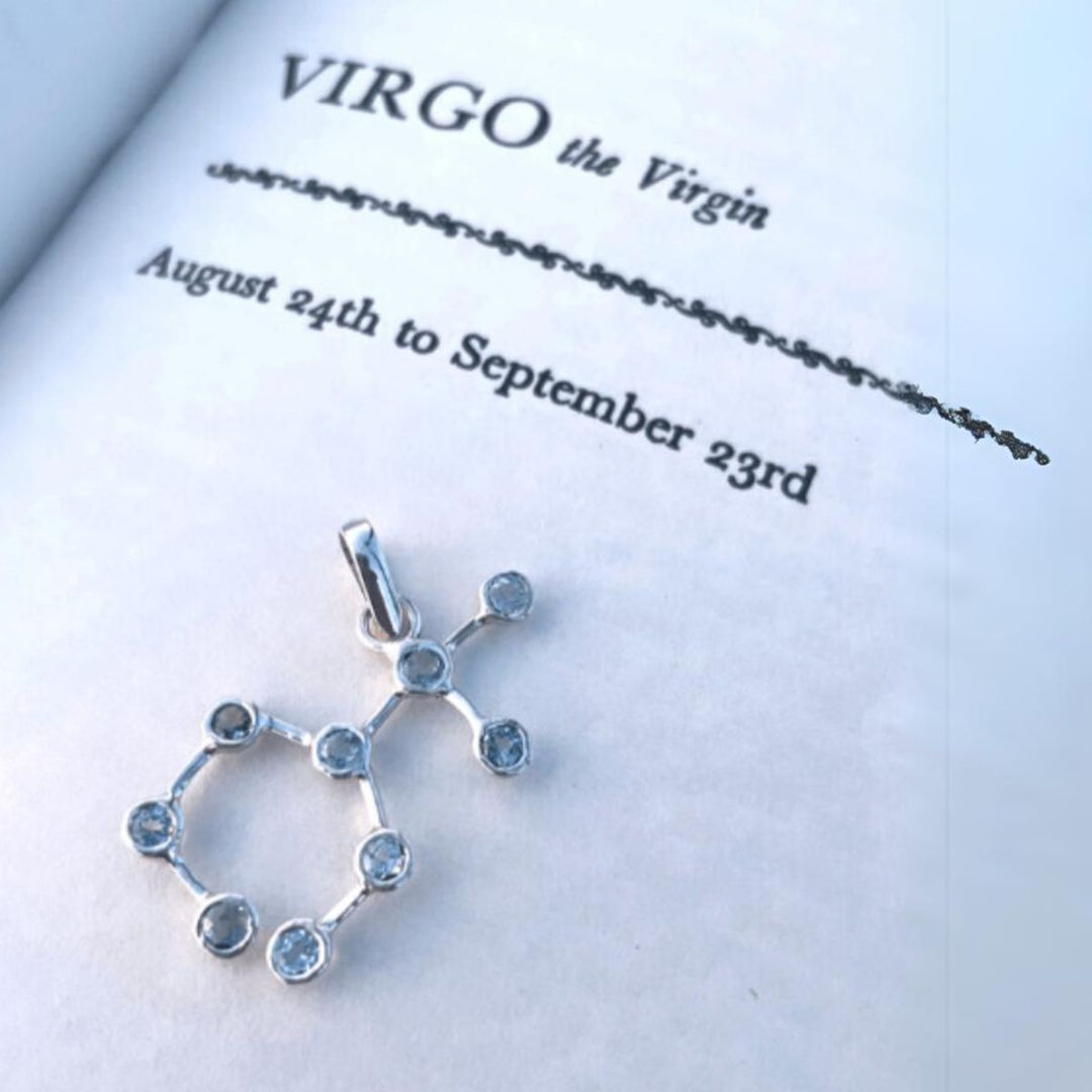 Hand-Crafted Virgo Constellation Pendant | Unique Silver Jewellery | Artisanal