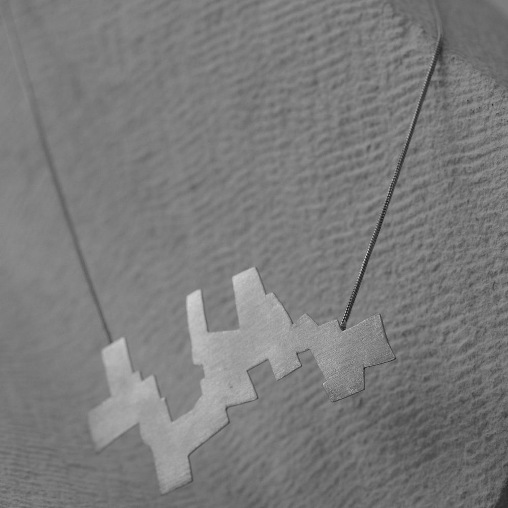 Silver Finish Brass Necklace | Exquisite Design | Urbane And Chic Accessory