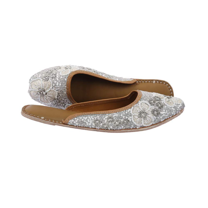 Silver Women Mules | Meticulously Designed | Festive | Wedding