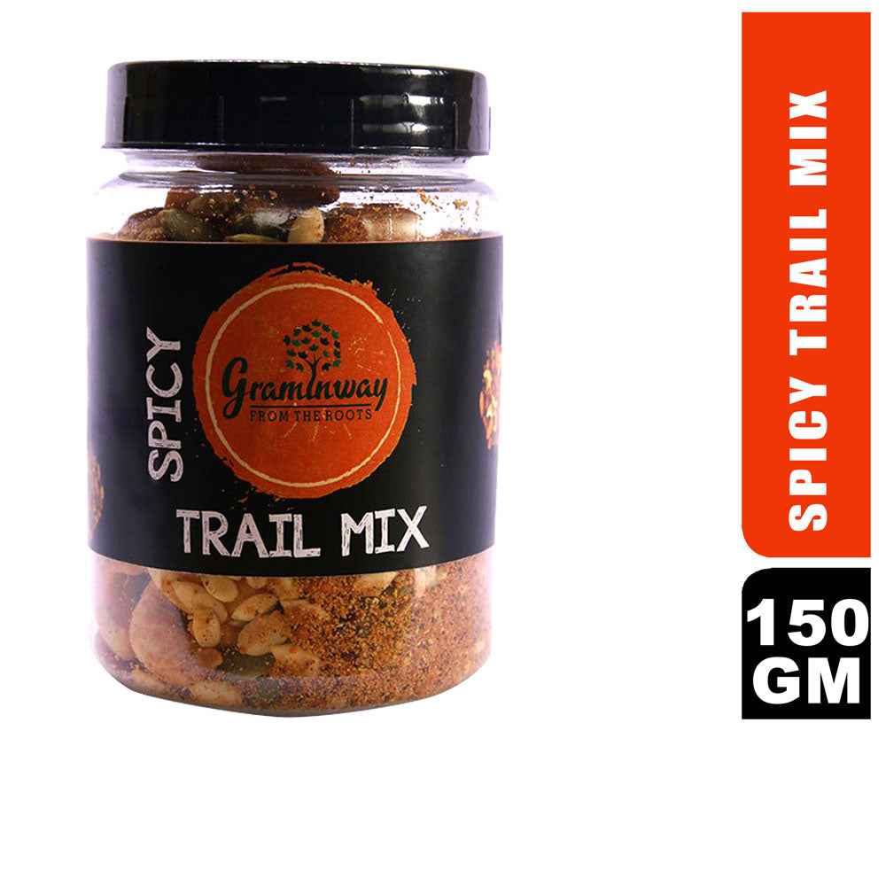 Spicy Trail Mix of Dry Fruits | Anytime Anywhere Healthy Snacks | Bottle of 150 GM