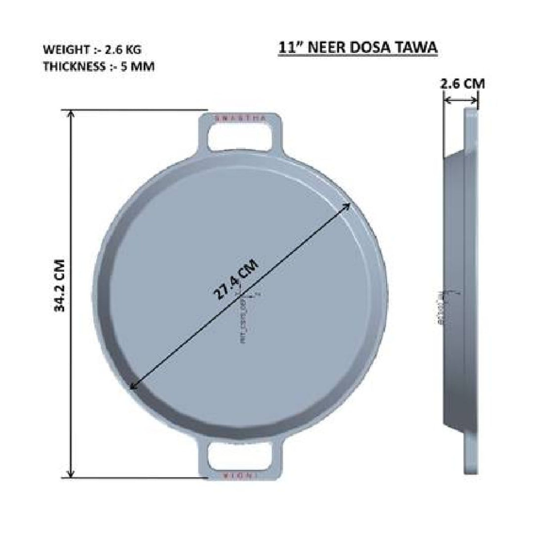 Need Dosa Tawa | Healthy Cooking | Chemical & Toxin Free | Cast Iron | Ready to Use