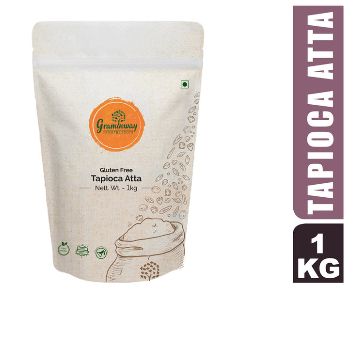 Sun-Dried Tapioca Flour | Fibrous Nutritious & Healthful | Freshly Grounded | 1 KG