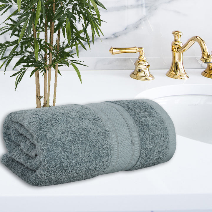 Cadet Blue Bath Towel | Made of Bamboo | Ultra Soft | Super Absorbent