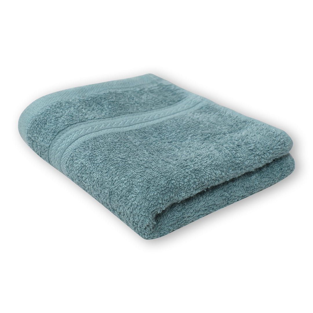 Cadet Blue Face Towel | Super Soft Bamboo | Water Absorbent | Pack of 4