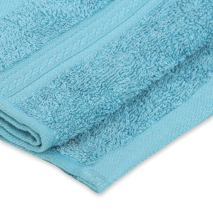 Blue Green Coloured Hand Towels | Pack of 2 | Bamboo Made | Soft & Absorbent 