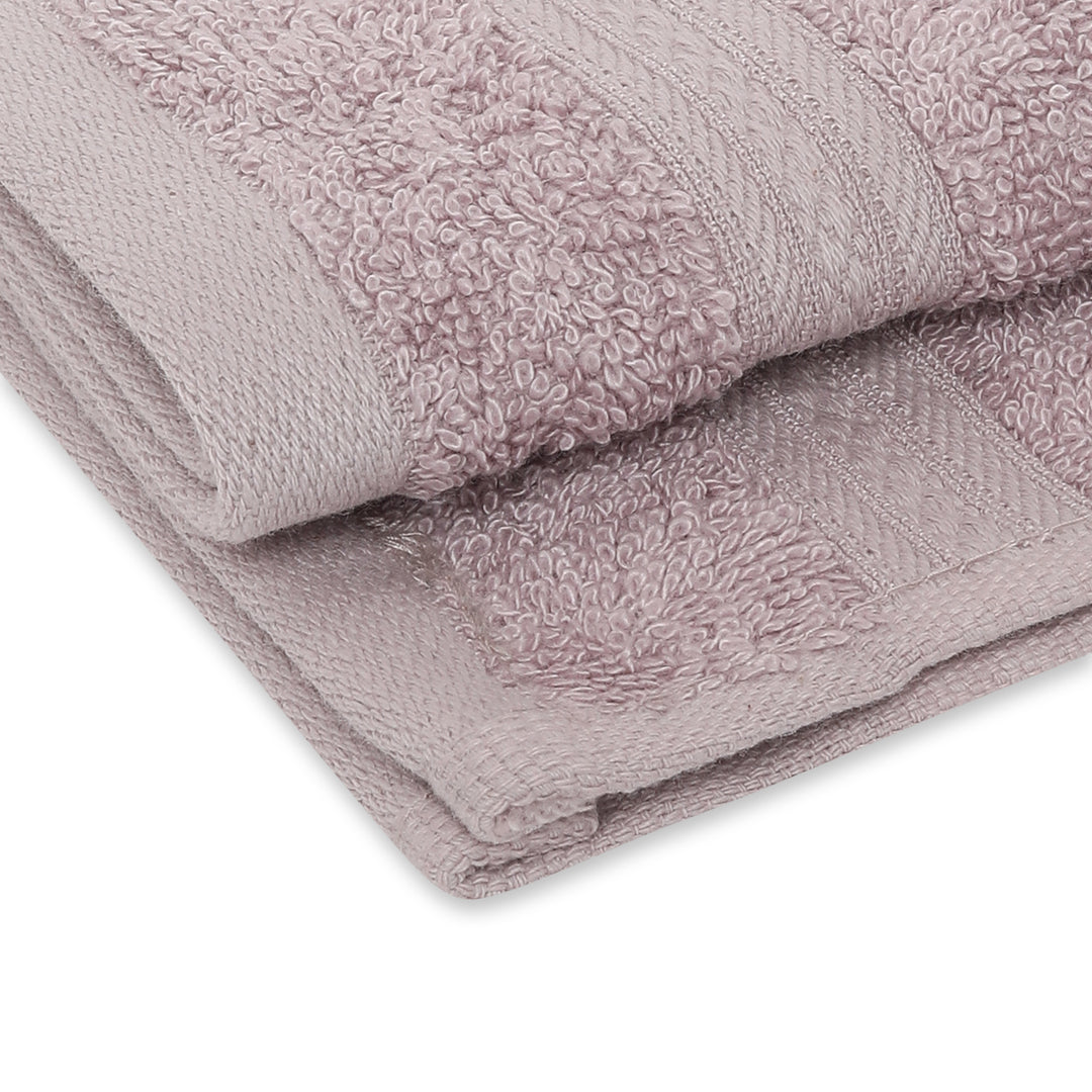 Hand Towels | Made of Bamboo | Soft And Absorbent | Opera Mauve | Pack of 2