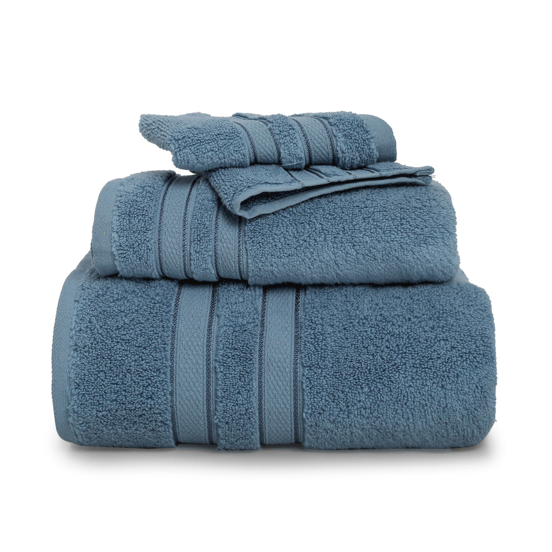 Steel Blue Bath Towel | Anti Bacterial Cotton | Ultra Soft And Super Absorbent