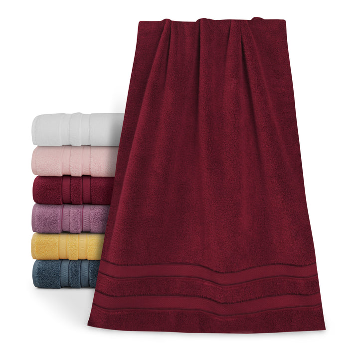 Maroon Bath Towel | Ultra Soft Cotton | Super Absorbent | Anti Bacterial 