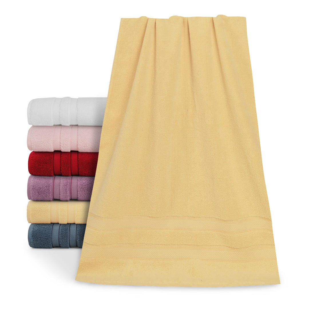 Empire Yellow Bath Towel | Anti Bacterial Cotton | Ultra Soft | Gentle on Skin 