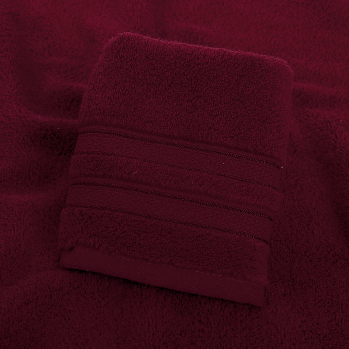 Maroon Face Towels | Anti Bacterial Cotton | Gentle on Facial Skin | Set of 4