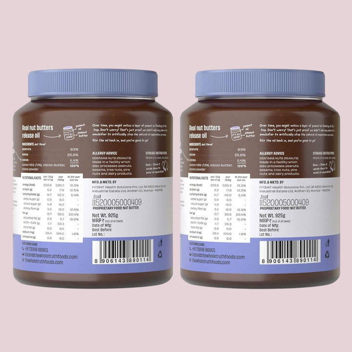 Dark Chocolate Peanut Butter | Crunchy | No Added Sugar | No Artificial Sweeteners | Vegan | Gluten Free | No Preservatives | 100% Natural