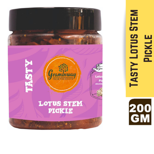 Lotus Stem Kamal Kakri Pickle | A Healthful & Tasteful Condiment | Bottle of 200 GM