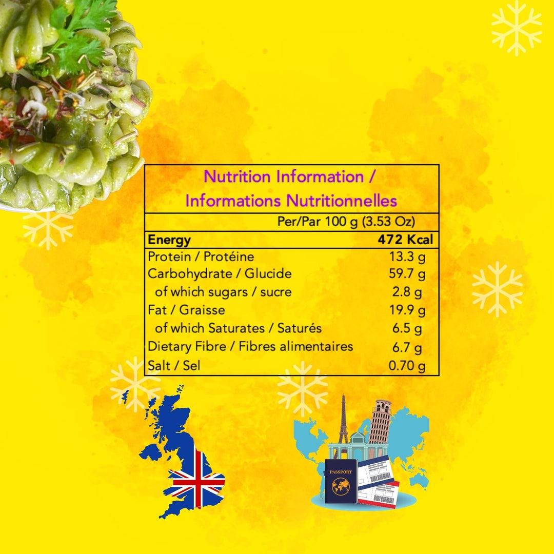 Silly Cilantrro Instant Pasta | Freeze Dried-Ready To Eat Food | Travel Friendly | 215 GM