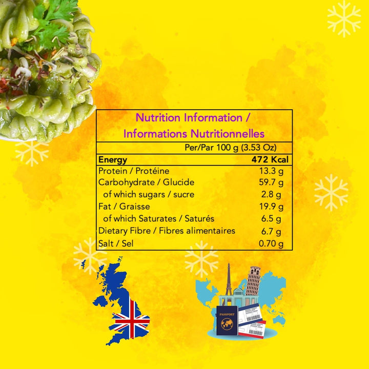 Silly Cilantrro Instant Pasta | Freeze Dried-Ready To Eat Food | Travel Friendly | 215 GM