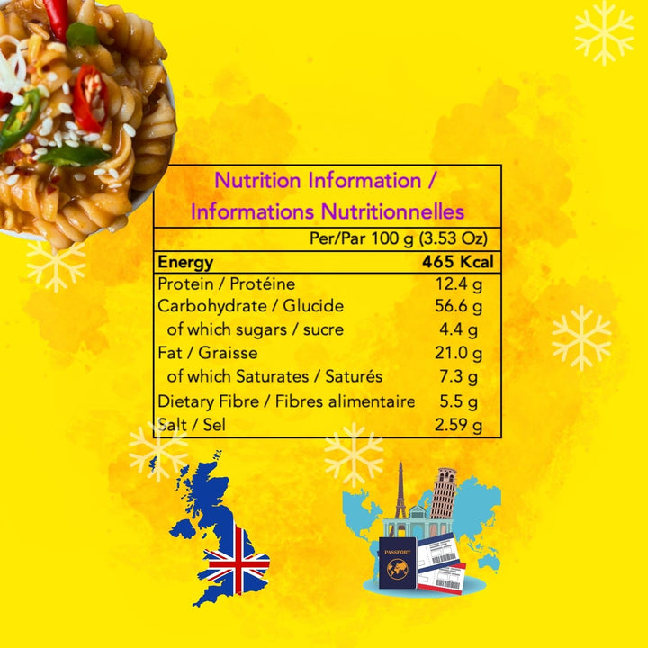 Streeet Schezwan Instant Pasta | Freeze Dried & Ready To Eat | Travel Friendly | 220 GM