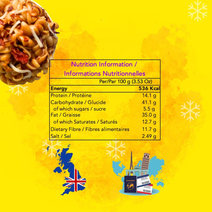 Korean Kick Instant Pasta | Freeze Dried - Ready To Eat Food | Travel Ready | 215 GM