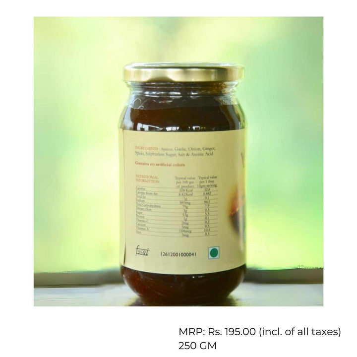 Apricot Fruit Chutney | Condiment From Himalayan Farms | Tasteful | 250 GM