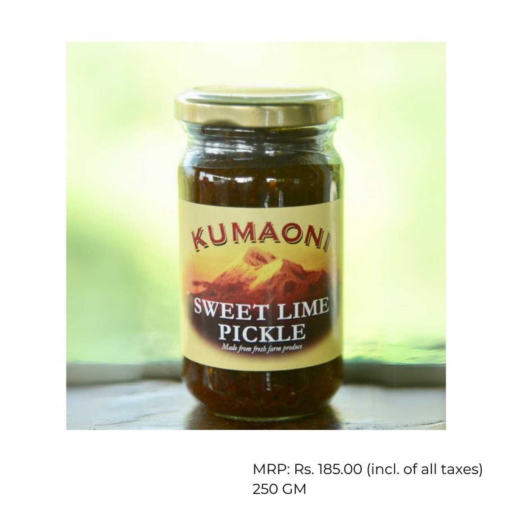 Sweet Lime Pickle | Tangy Flavour | Organic & Fresh Farm Produce | 250 GM