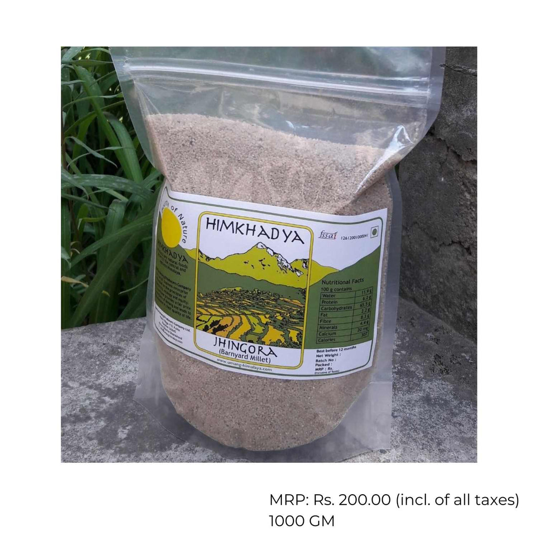 Jhangora / Barnyard Millet | Authentic Himalayan | 100% Natural & Organic | 1 KG