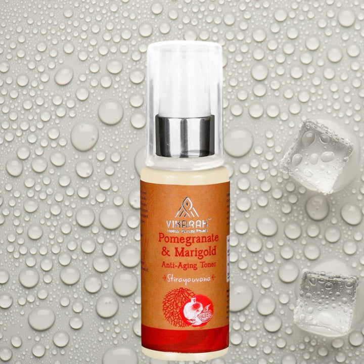 Pomegranate & Marigold Anti-Aging Face Toner | Ayurvedic Botanicals | 60 ML