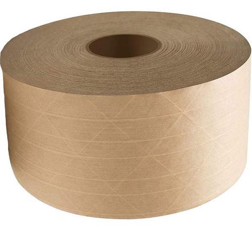 Eco-Friendly Water Activated Starch Glue Plain Plastic-Free Kraft Paper Tape | 50 MTR