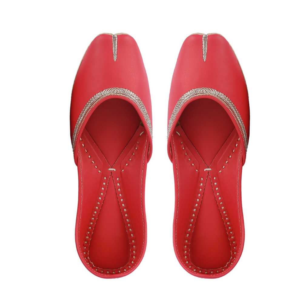 Watermelon Pink Women Jutti | Summery | Casual | Day Wear