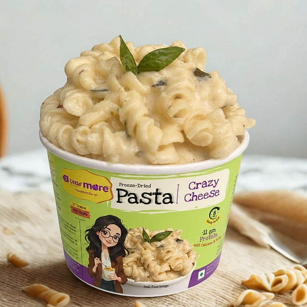 Crazy Cheese Instant Pasta | Freeze Dried-Ready To Eat Food | Travel Friendly | 230 GM
