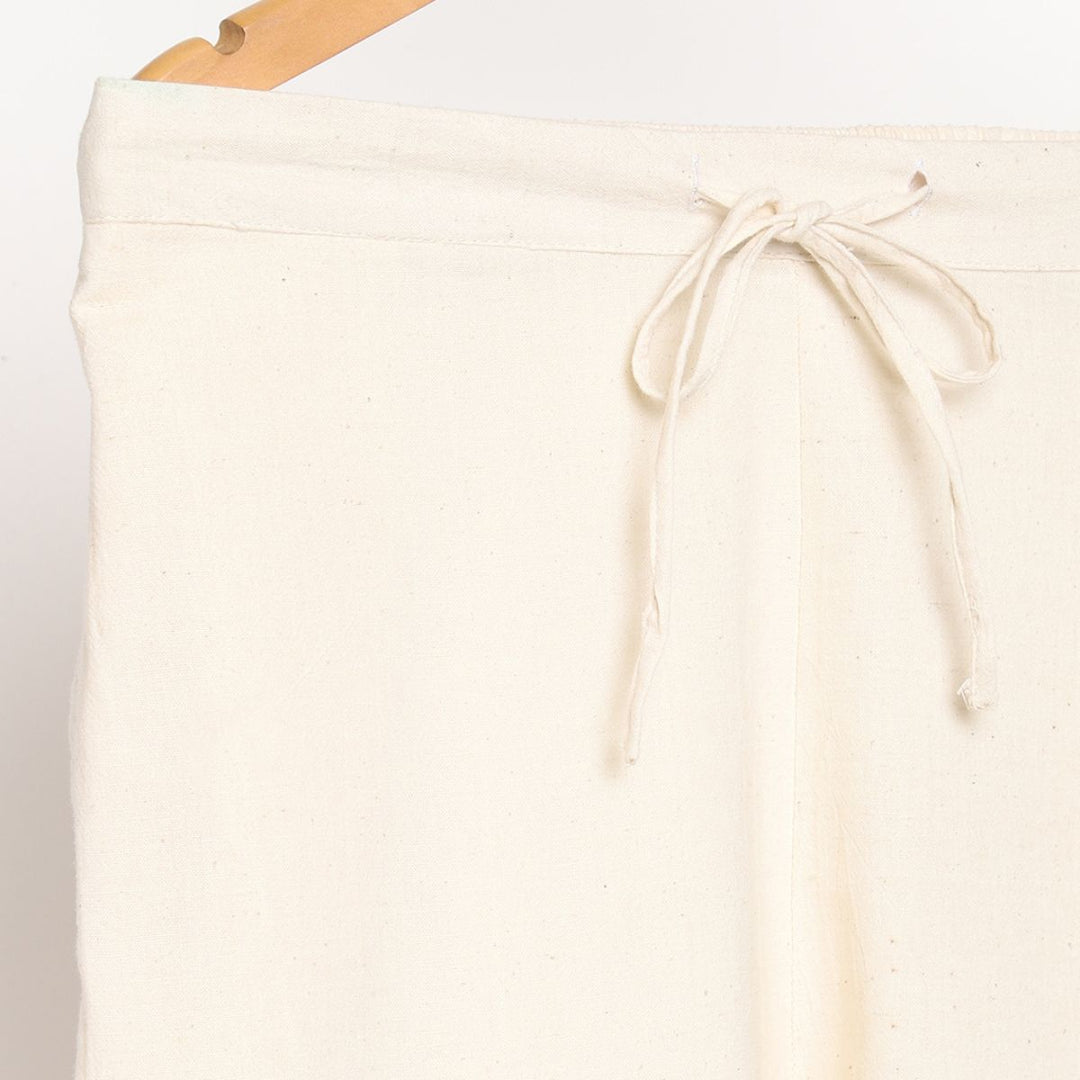 Women's Cotton Pants | Lightweight, Breathable & Relaxed Fit | White