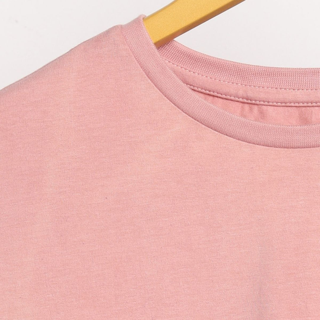 Women's Round Neck T-shirt | Premium Cotton | Comfort Fit | Sea Pink