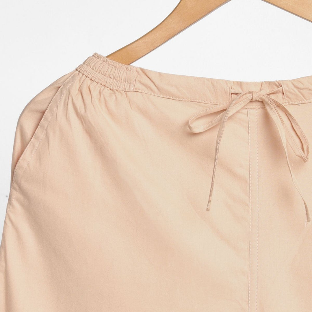 Women's Tapered Fit Kurti Pants | Breathable Fabric | Flesh Pink