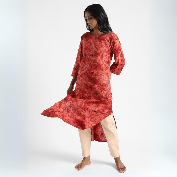 Women's Tapered Fit Kurti Pants | Breathable Fabric | Flesh Pink