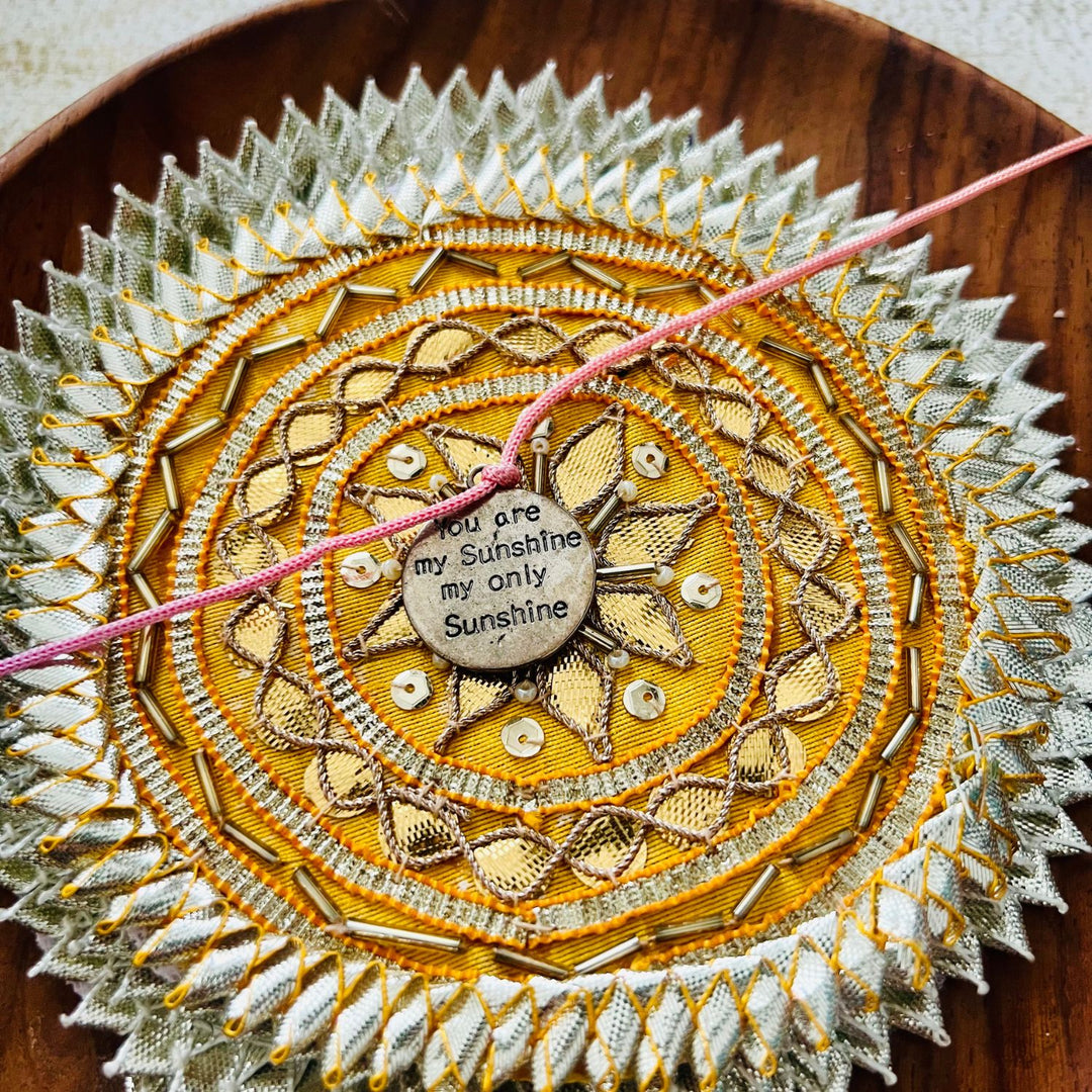 You Are My Sunshine Hand-Made Rakhi | Beautiful Quote | Thread of Protection