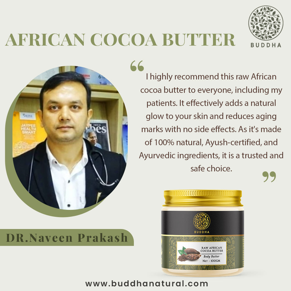 Body Cocoa Butter | Unrefined | Hydrate, Moisturise, Protect Skin | Ayurvedic | 100 GM