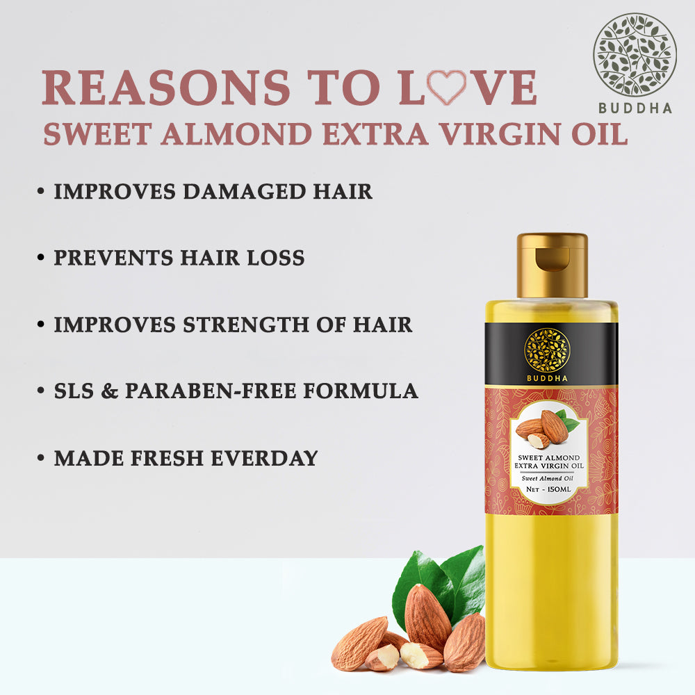 Extra Virgin 100% Pure Almond Oil | Skin And Hair Nourishing | Ayurvedic | 150 ML