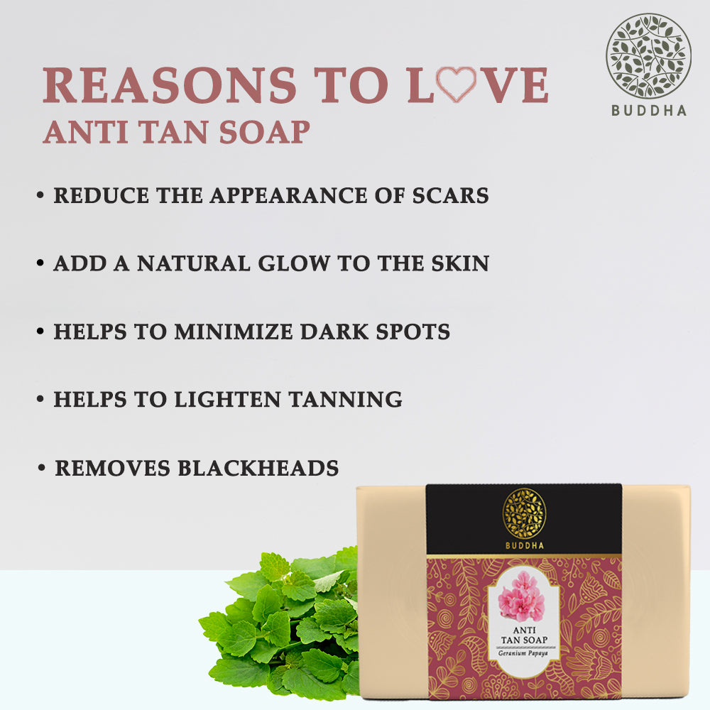 Anti Tan Soap | Remove Dead Skin Naturally | Sun UV Rays Protection | 100 GM