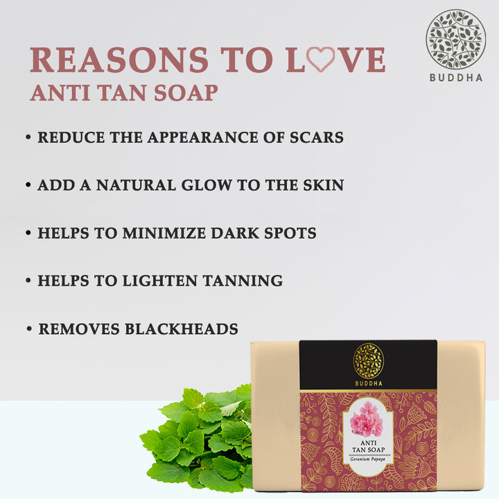 Anti Tan Soap | Remove Dead Skin Naturally | Sun UV Rays Protection | 100 GM