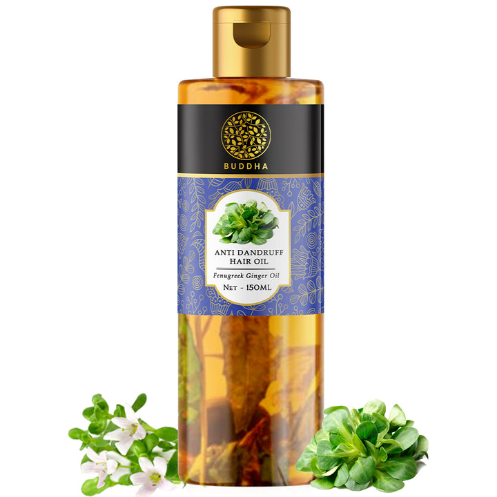 Anti Dandruff Hair Oil | Ayurvedic & Revitalising | For White Flakes & Dry Scalp | 150 ML