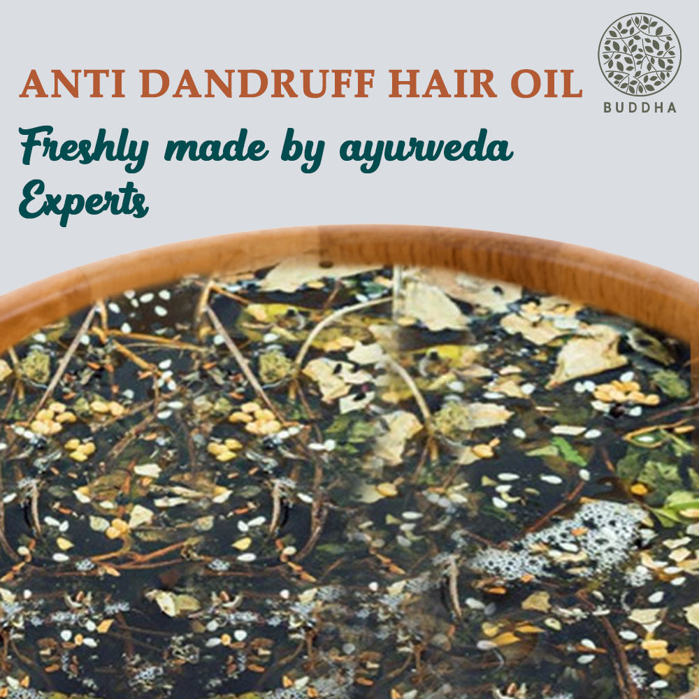 Anti Dandruff Hair Oil | Ayurvedic & Revitalising | For White Flakes & Dry Scalp | 150 ML