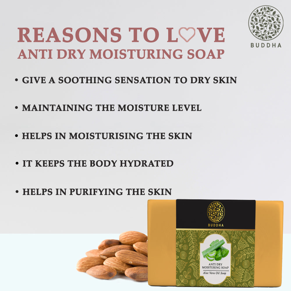 Anti Dry Moisturizing Soap | Skin Glow | Dry and Rough Skin | Ayurvedic | 100 GM