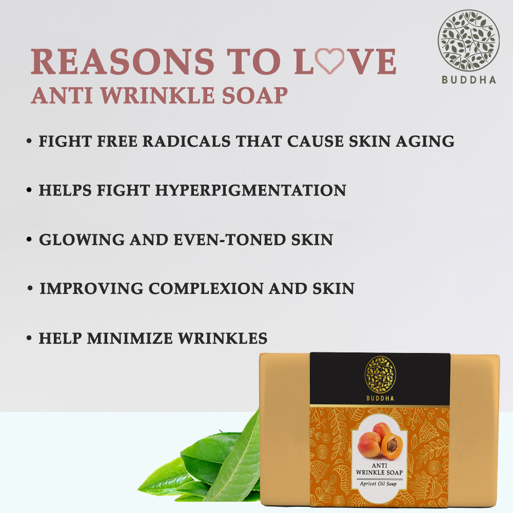 Anti Wrinkle Soap | Reduce Fine Lines | UV Rays Protection | Chemical Free | 100 GM