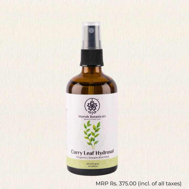 Organic Curry Leaf Water Spray | Hair & Skin Hydration | Hair Growth | Distilled | 100 ML