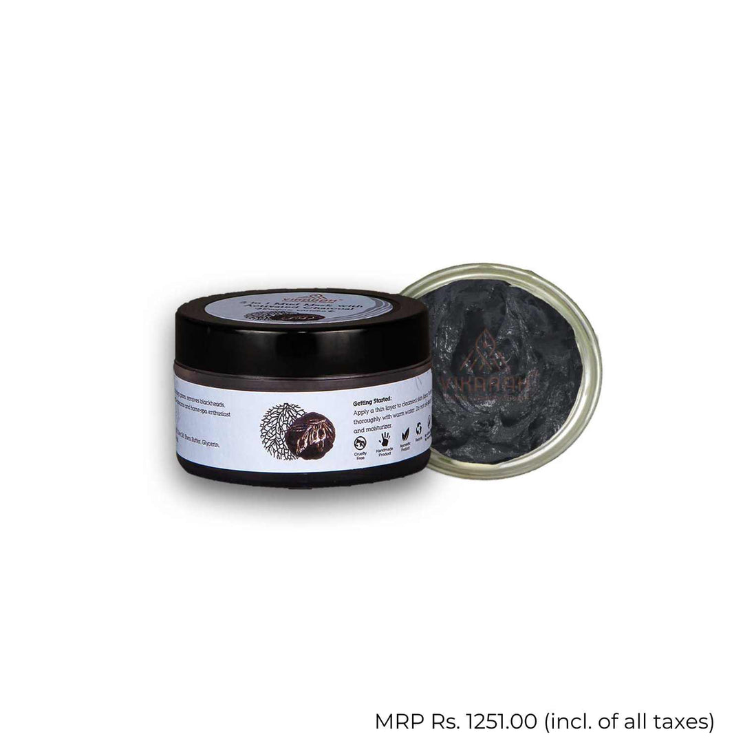 2-in-1 Mud Mask with Activated Charcoal | Wrinkle Reducing | Combination Skin 