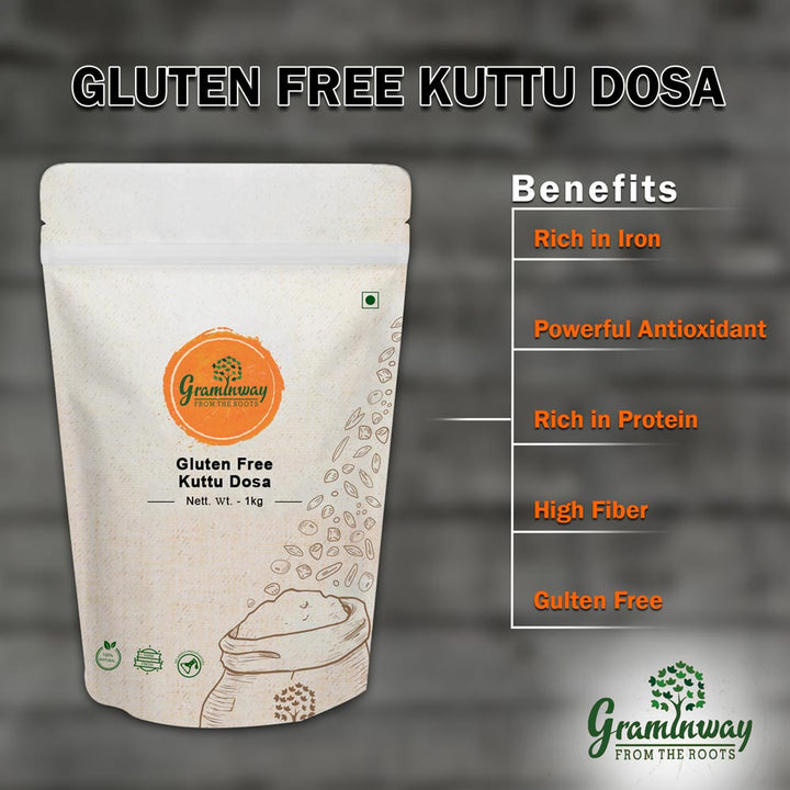 Ready-To-Make Kuttu Dosa Mix | Hand Grounded | Local Sourcing | 1 KG