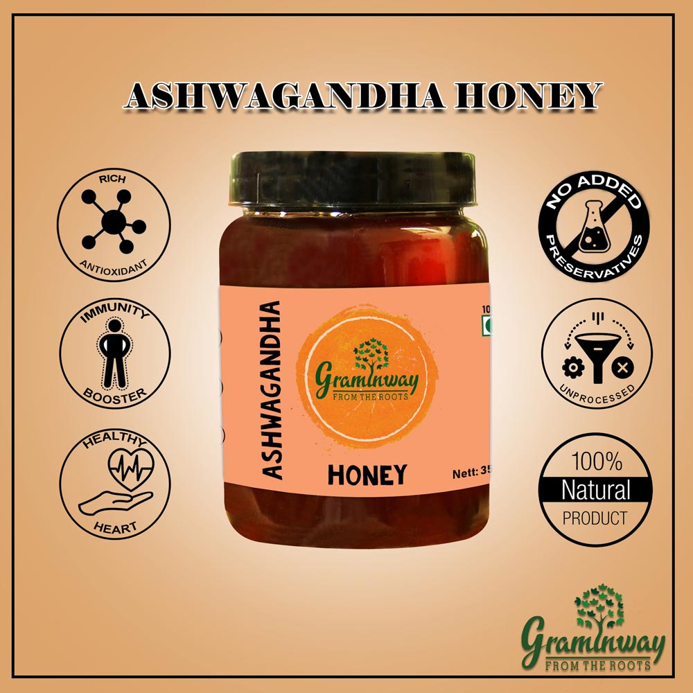 Ashwagandha Honey | Pure, Natural & Unprocessed | Cruelty Free | 350 GM