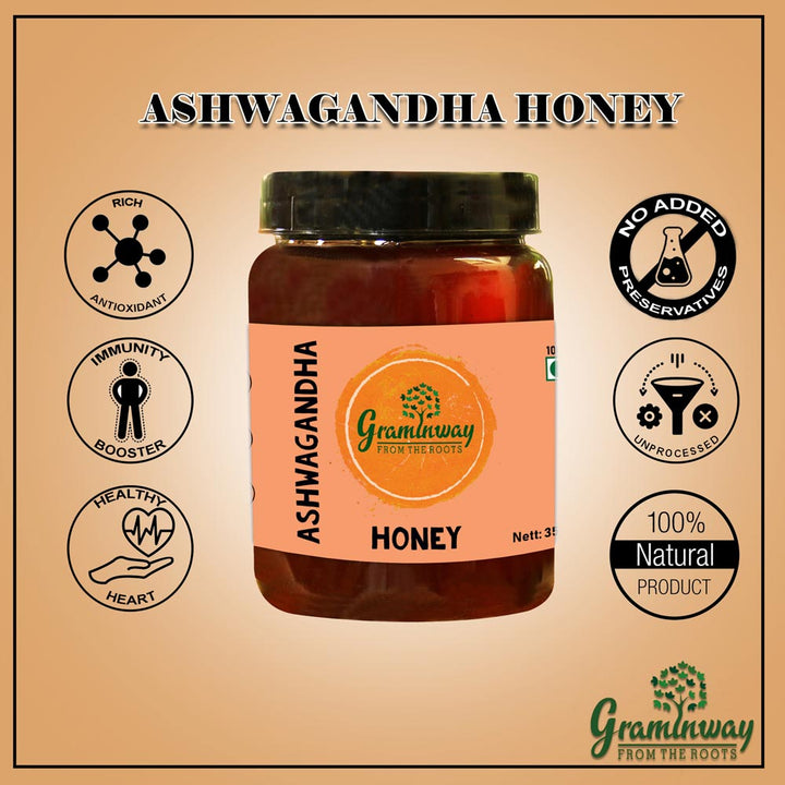 Ashwagandha Honey | Pure, Natural & Unprocessed | Cruelty Free | 350 GM