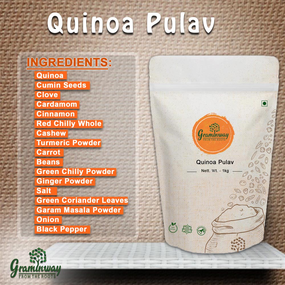 Quinoa Pulav | Nutritious | Protein Rich Ready to Cook Food | 1000 GM