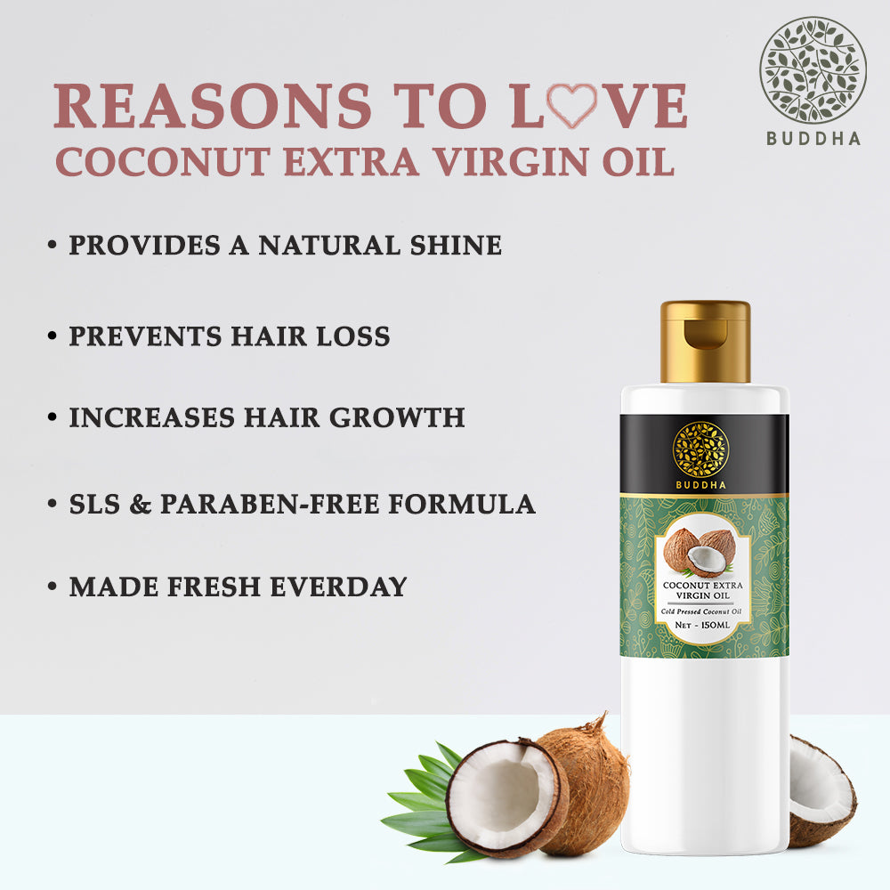 Cold Pressed Virgin Coconut Oil | Skin, Hair and Baby Care | Hair Oil | Ayurvedic And Organic | 150 ML